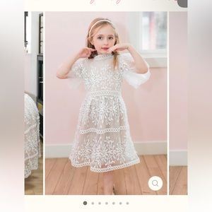 IVY CITY CO MINI SICILY DRESS WITH FLUTTER SLEEVES SIZE 8- like new